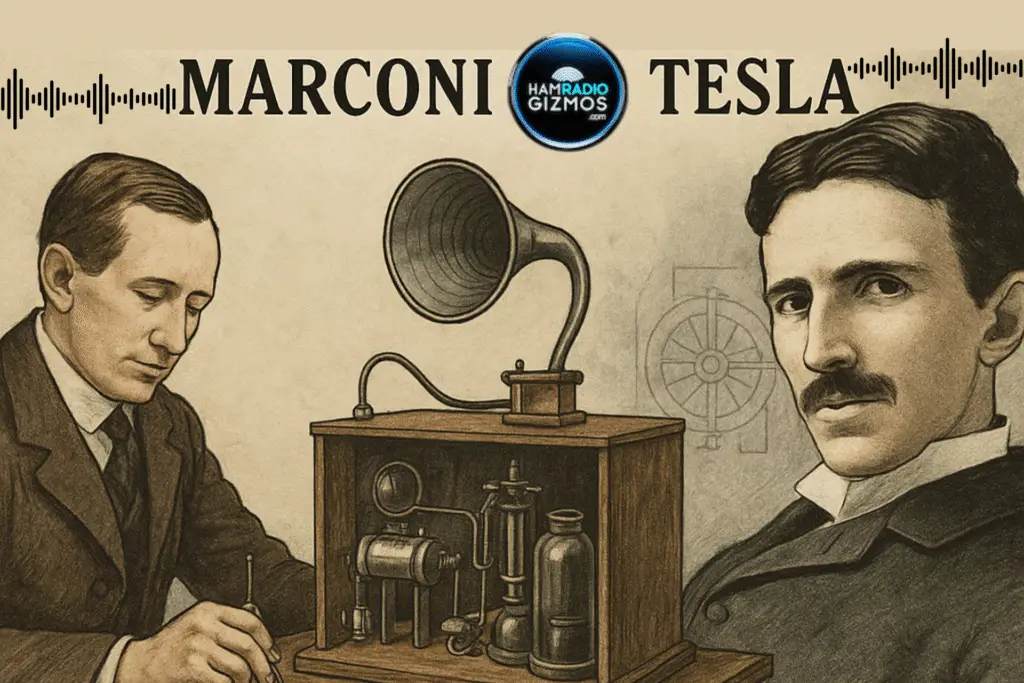 Who REALLY Invented Radio? Title Visual for Ham Radio Gizmos post.