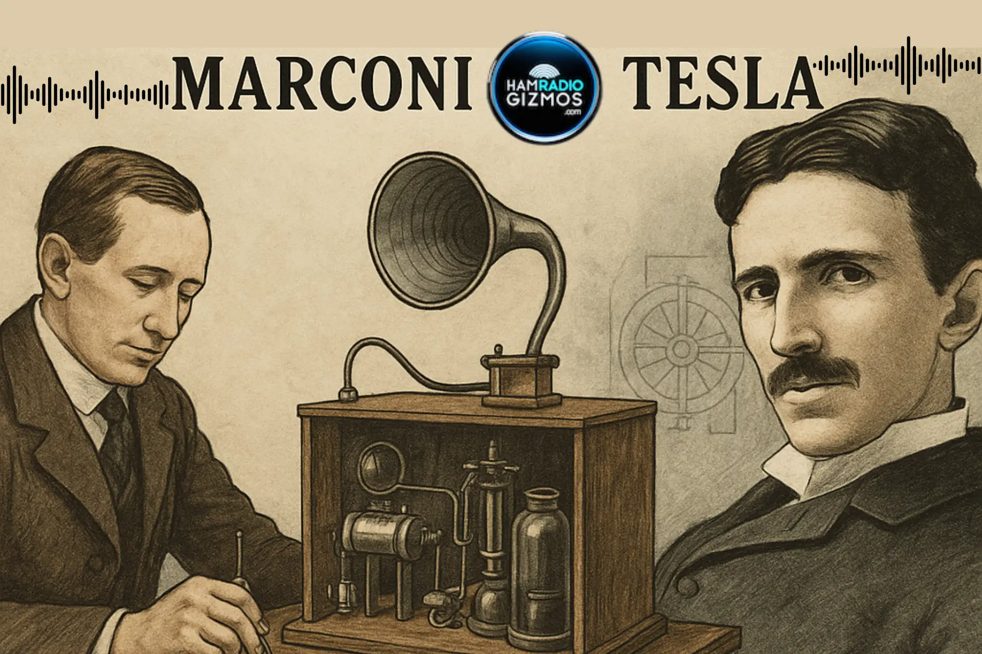 Who REALLY Invented Radio? Title Visual for Ham Radio Gizmos post.